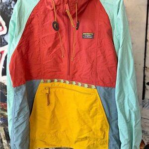 L.L. Bean Women’s L Colorblock Anorak Jacket
